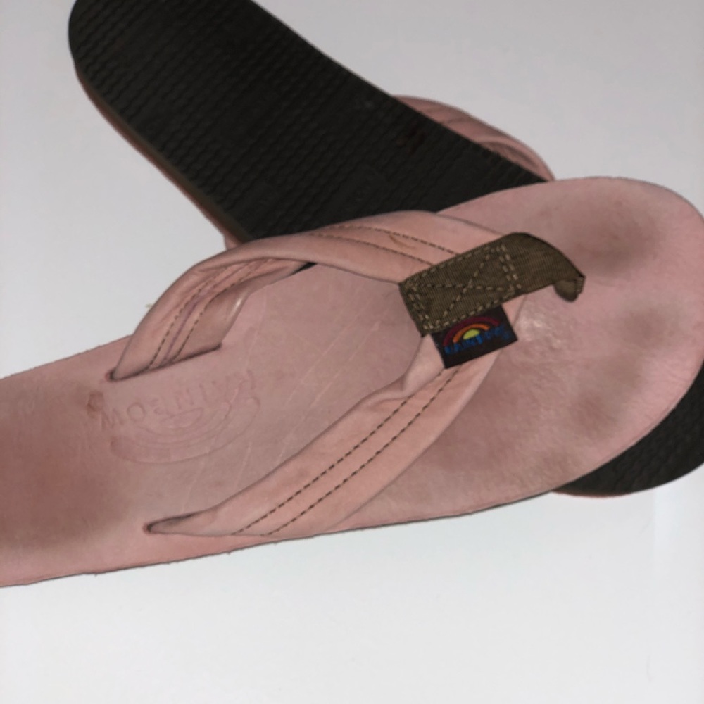 Pink Rainbow Sandals.